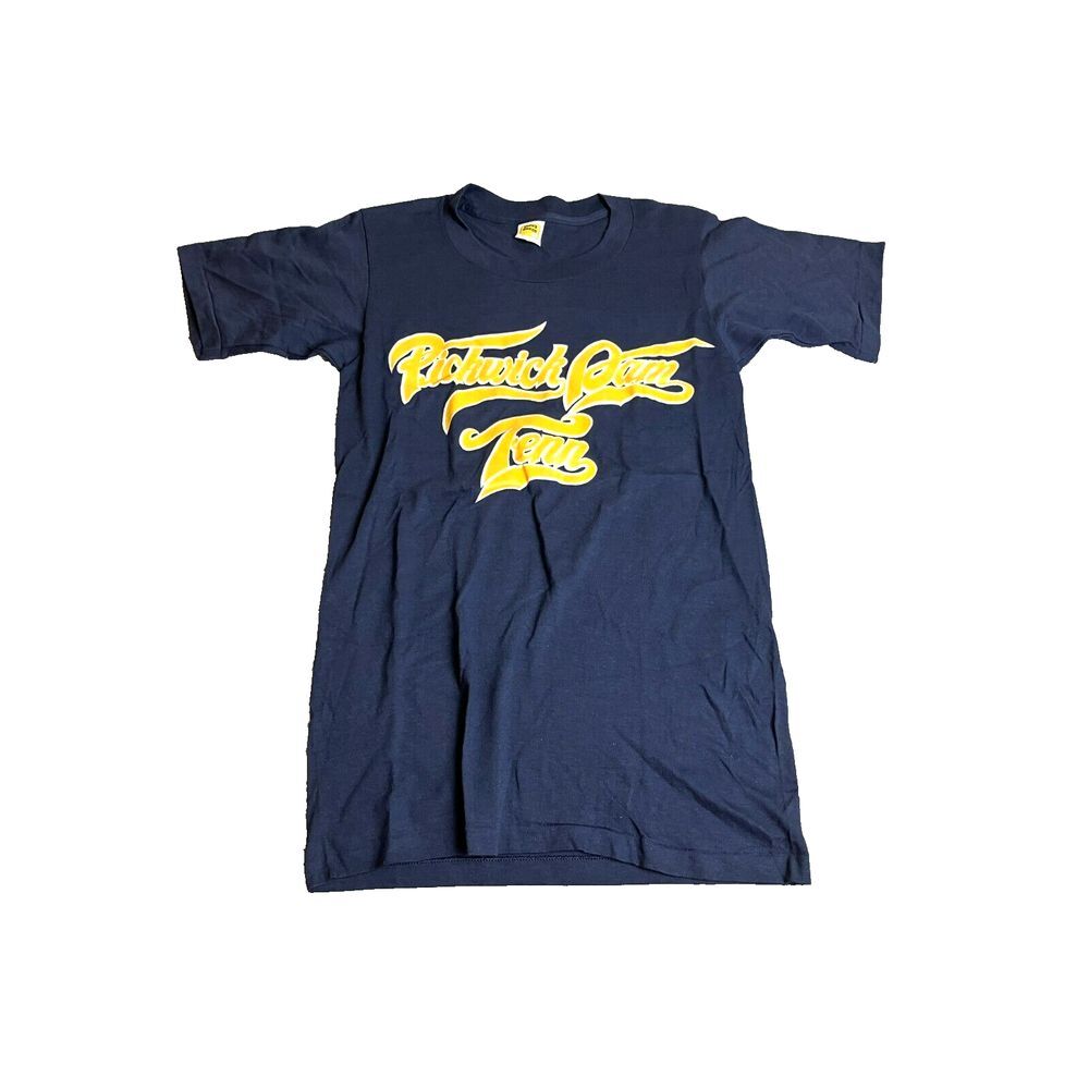 Vtg Pickwick Dam Tennessee River Shirt Womens Small Navy Single Stitch 70s Lady